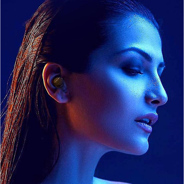 Bluetooth 5.0 langattomat nappikuulokkeet, urheilukuulokkeet syvällä bassolla mustalle size2