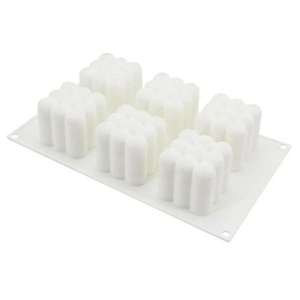 Diy 3d kub ljus kaka mögel silikon efterrätt choklad cupcake mögel