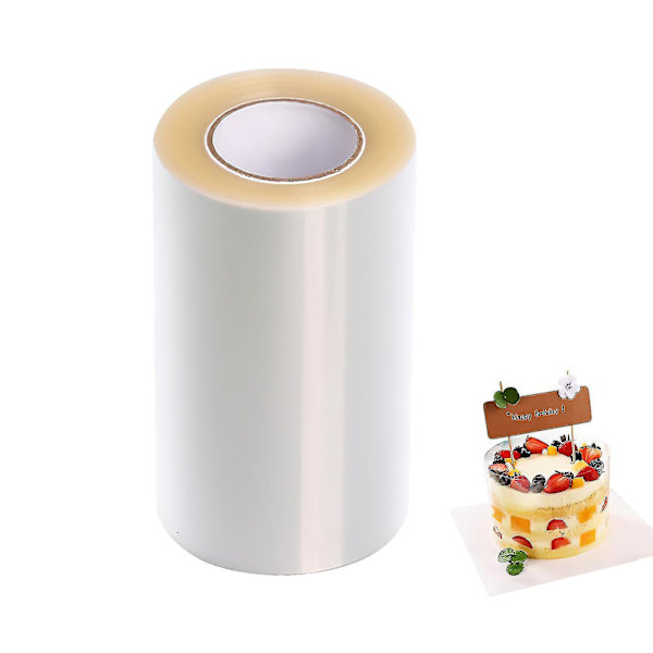 Kage Transparent Film, Længde 10m Mousse Krave Bage Omkring Kanten Dekorering Rulle Width 10cm