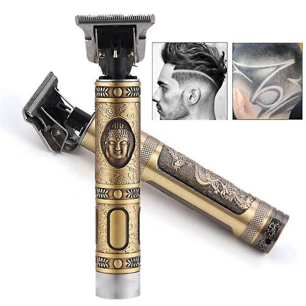 Professionell hårklippare för män 0mm skallig huvudtrimmer skägg rakning precisionsfinish hårklippningsmaskin vuxen barn Dragon