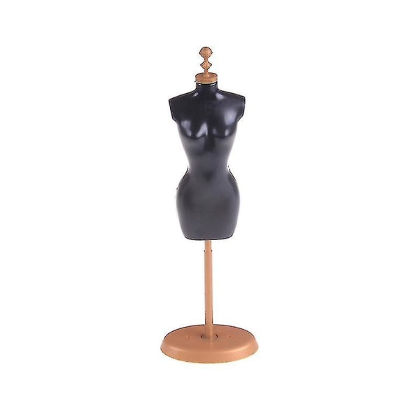 Musta mannekiinimalli nukeille Vaatteet Puku Mekko Näyttöteline 25cm Black