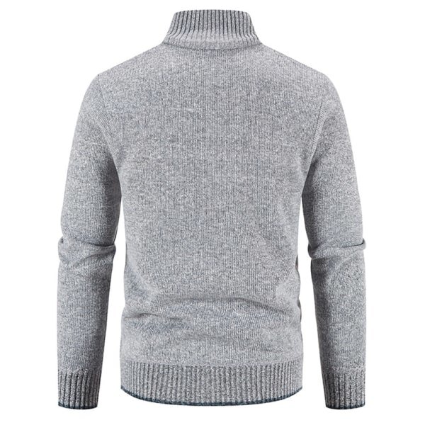 Stickade Casual Cardigans för Män Light Grey XL
