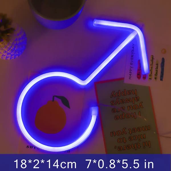 LED-neonskylt ny skylt display man skylt sovrum sovrum badrumsdekoration neonljus semesterfestdekoration neonljus