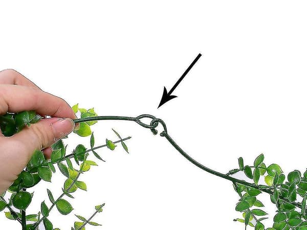Falsk eukalyptus grönska girlang bröllop bakgrund båge väggdekor set4