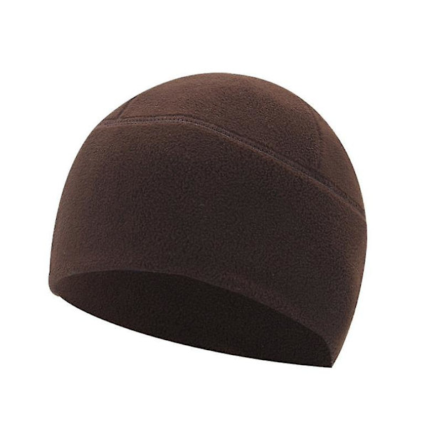 Ulkoilun polaarinen fleece-kylmä lämmin vuorikiipeilyhiihtohattu ratsastusfleecehattu Brown