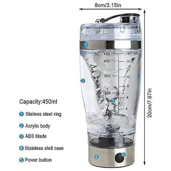 Elektrisk proteinshaker Proteinshaker Mikser Proteinshaker, 450 ml