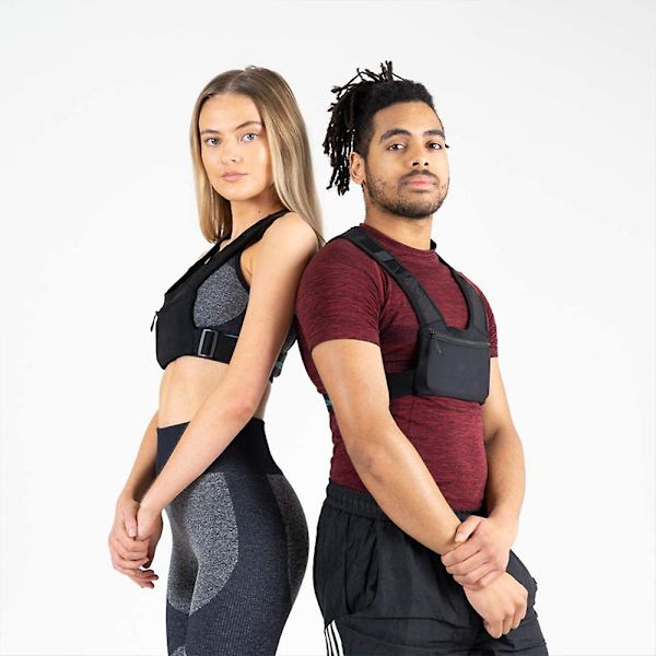 x Løpetelefonholder Vest | Bryst Mobiltelefon Lomme | Lett | Nøkkelklipsholder | Lettbente Stropper | Vanntett | Reflekterende