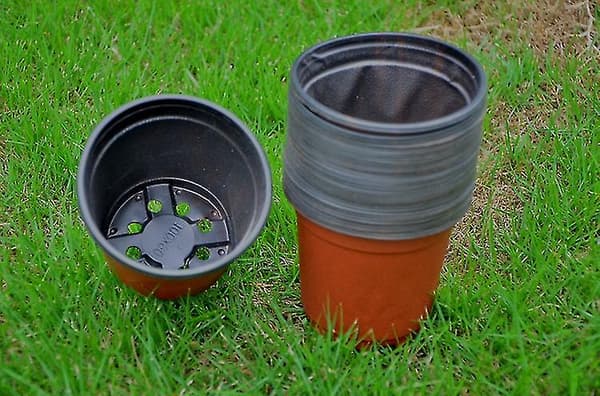 100 stk plastplanter/blomsterpotter 10 cm frøplantepotter for gartner