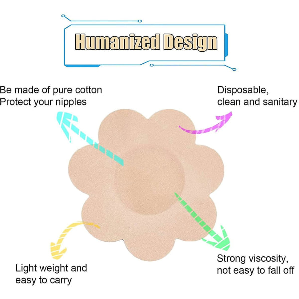 40 paria nännisuojusta kertakäyttöisiä nännilaastareita rinta terälehtiä itseliimautuvia nänniturroja