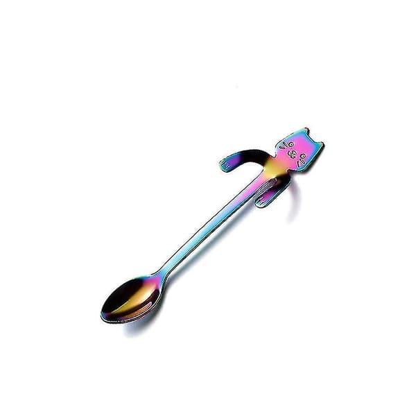 11,5 cm rustfritt stål katteskje sett bestikk kjøkken tilbehør Multicolor