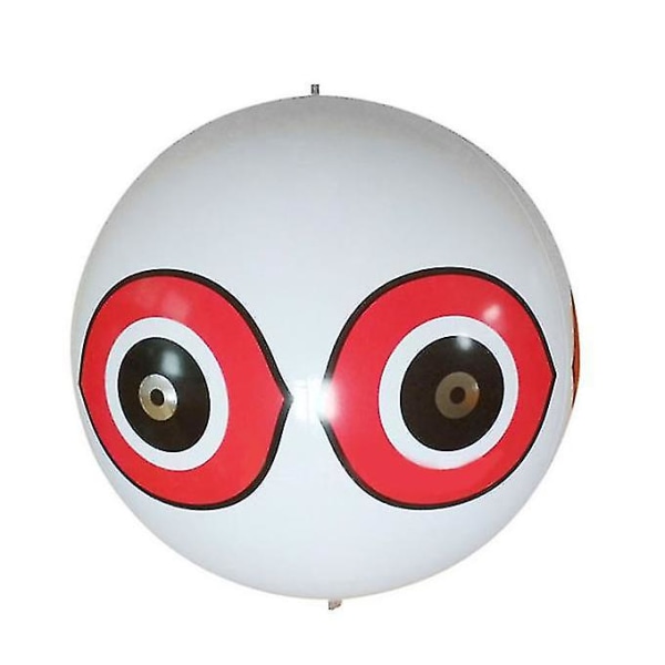 Strandboll Uppblåsbar Färgglad Fjäder Paljetter Uppblåsbar Fotboll white