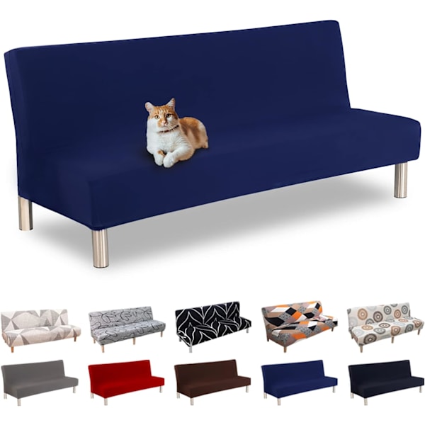 Sofaovertrekk uten armlener 3 seter universal elastisk Clic C