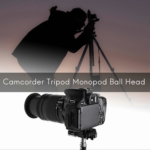 Snabbkopplingsplatta Plattformfäste Bas Videokamera Stativ Monopod Kula för DSLR Kamera QR40 1/4, 3/8 Skruv