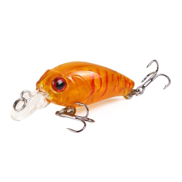 Fiskeblink, 2 stk. Plast Hard Bait Fiske kroge 3d Kunstige Fiskeblink, Wobbler Kunstige Madding Blink 4,5 cm 5