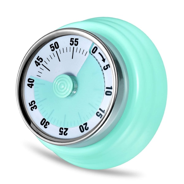 Kök timer, köks nedräkningsmatlagningstimer påminnelse, magnetisk tidsstyrningstimer mekanisk grön
