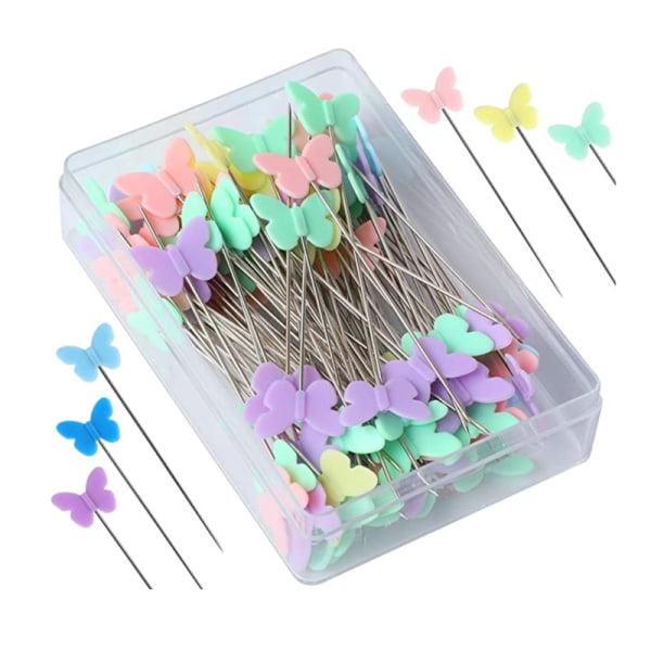 400 flower pins, plum blossom pins, butterfly button needles, sewing quilt fixing pins