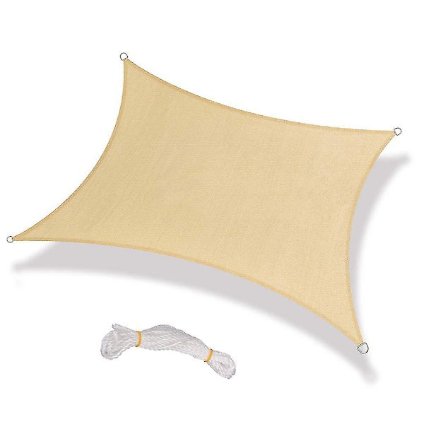 8ft X 8ft ulkoilmavarjopurje terassin aurinkosuoja markiisi puutarhan aurinkokatos 98% Uv-esto uusi beige