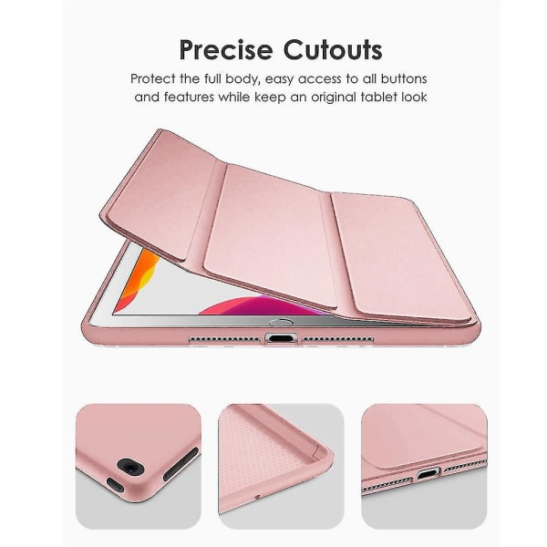 Pad 7. sukupolven kotelo Auto Sleep/wake -toiminnolla Rebound  Smart Case Rose Gold