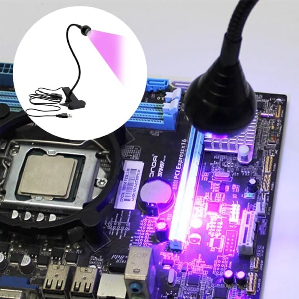 Neglegel hærdende lampe 395nm UV harpiks lampe LED UV lampe mini negle tørrer sort lys kontant medicinsk detektor