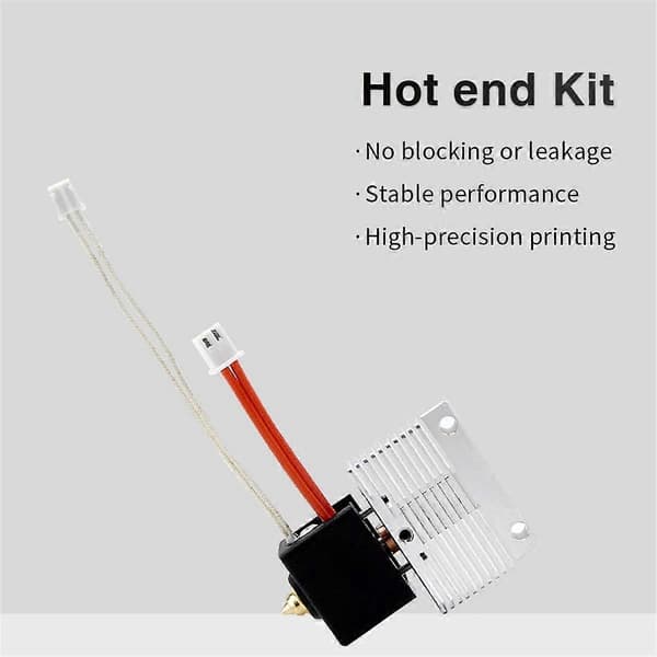 3D-printer Hotend + 0,4 mm messingdyse-sett for Neptune 4 varmeblokk varmerør termistor ekstruder for NP4