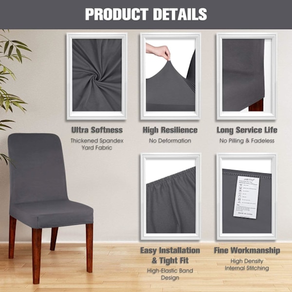 Moderne spisestoltrekk elastisk vaskbart elastisk stol