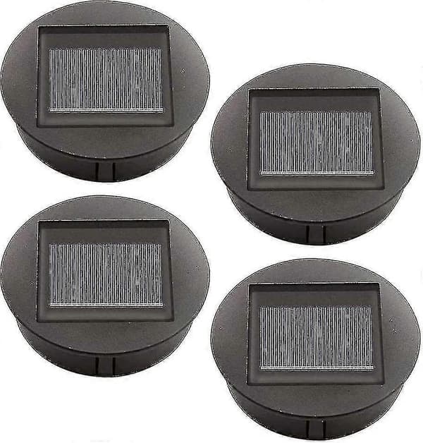 4 Stk. Erstatnings solcellelamper med LED-pærer, erstatning for solcelletopplamper, LED Solar
