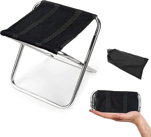 Camping Stol Sammenleggbar Stol Bærbar Lett Utendørs Mini Fold Up Camp Stol Med Bæreveske