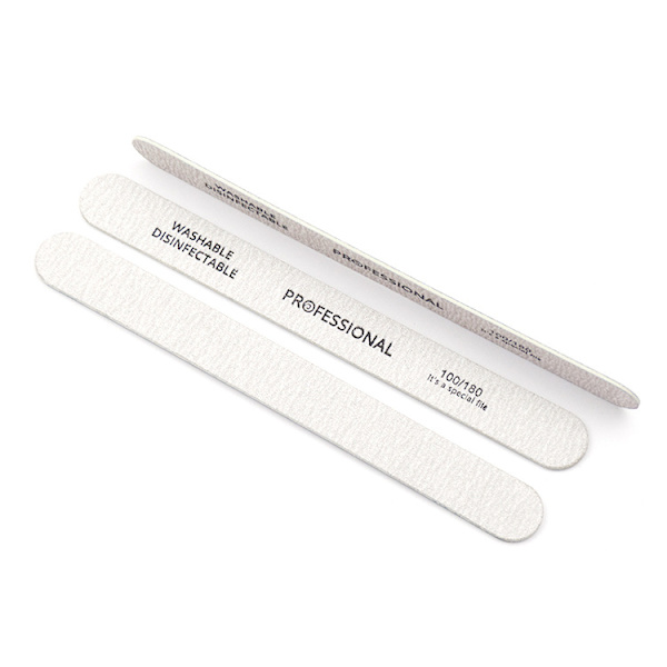 100-delad uppsättning trä nagelfilar 100/180 manikyrverktyg bufferblock manikyr sandpapper manikyrpolering