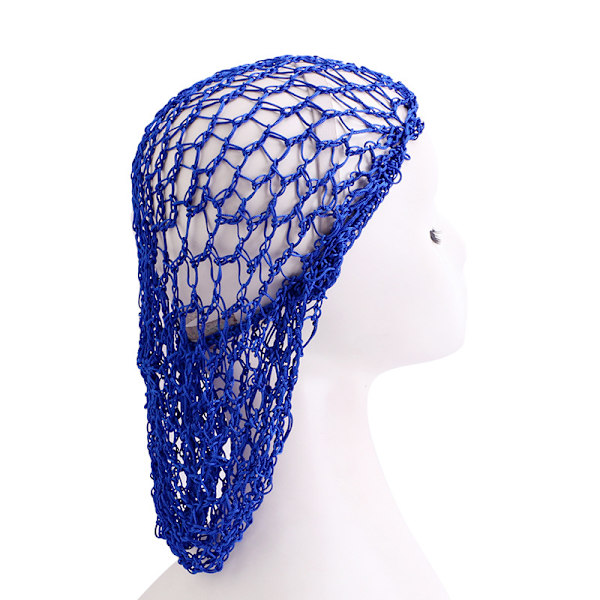 Treasure Blue-badehætte til kvinder og piger, genanvendelig, overdimensioneret, vaskbar, sød og blød, håndlavet hæklet hårnet imitation rayon kvinder turban net