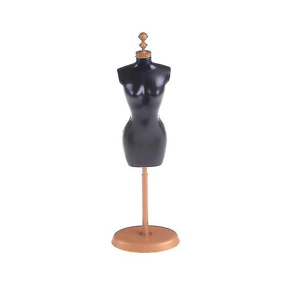 Sort Mannequin Stativ Model Til Dukker Tøj Kjole Display Holder 25cm Black