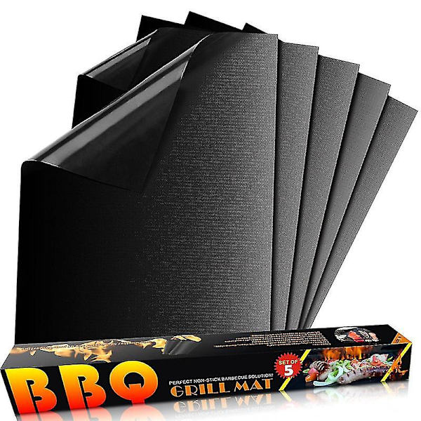 Grillmatta, Non-stick Bbq-ark, 5-pack