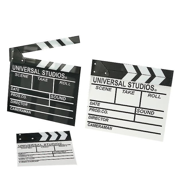 Movie Film Clap Board Hollywood Clapper Board Puinen Film Movie Clapboard Tarvike black 27*30cm