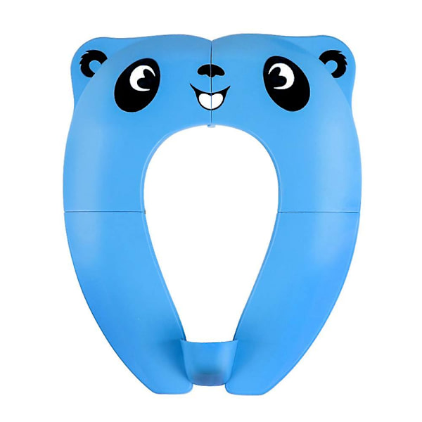 Bærbart rejsefoldbart toiletsæde Blue