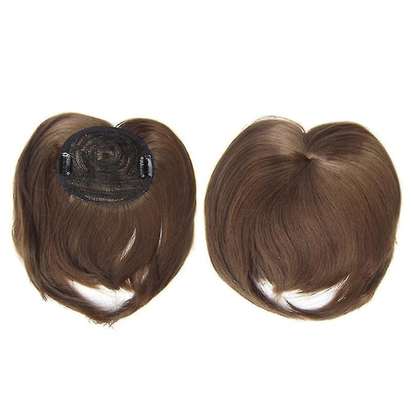 Clip-on Hair Topper lämmönkestävä kuituhiuspidennys peruukki hiuskappale naisille 10