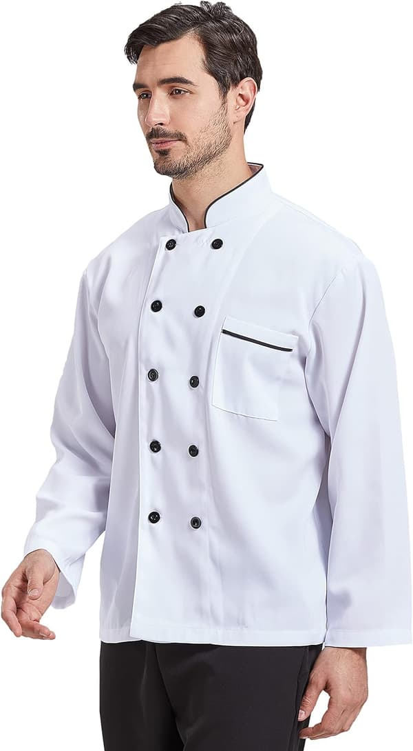 Unisex kokkejakke arbeidsuniform