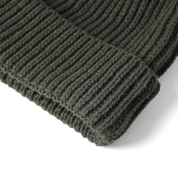 Vinter Beanie Varme Manchet Huehættede Hue Vinter Hue Sort Dark gray