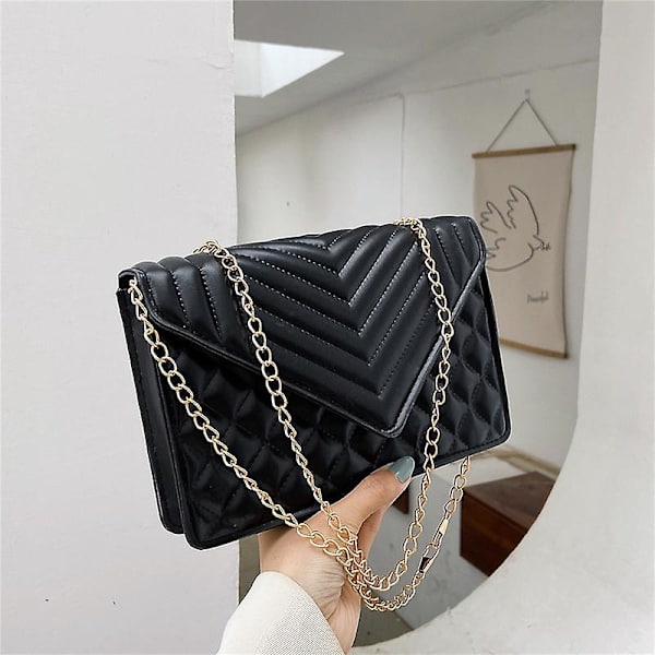 Pieni crossbody-olkalaukku, söpö pieni naisten käsilaukku ketjuhihnalla Off White
