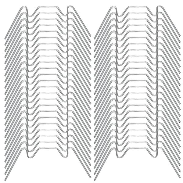 50 stk. drivhusglasclips, drivhus W-clips rustfrit stål drivhuswireclips drivhusglasrude fastgørelse