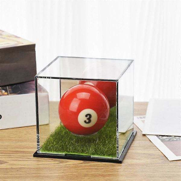 Golfboll Display Skåp, Golfboll Fyrkantigt Display Skåp, Minnesbox, Akryl Spegel Förvaringsbox