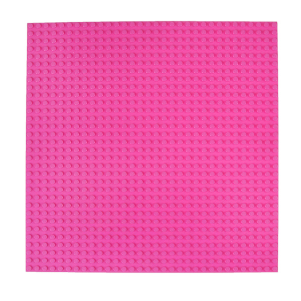 5 stk. Klassiske bundplader 10\" X 10\" Stakbare murstensbundplader Kompatibel med alle større mærker Bundplade Pink