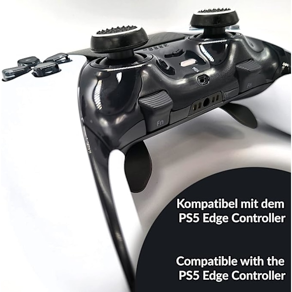 8x svart och vit tumgreppsskydd tillbehör set XBOX One Series X S Switch Pro handkontroll PS5 PS4 handkontroll spakskydd tillbehör siktning