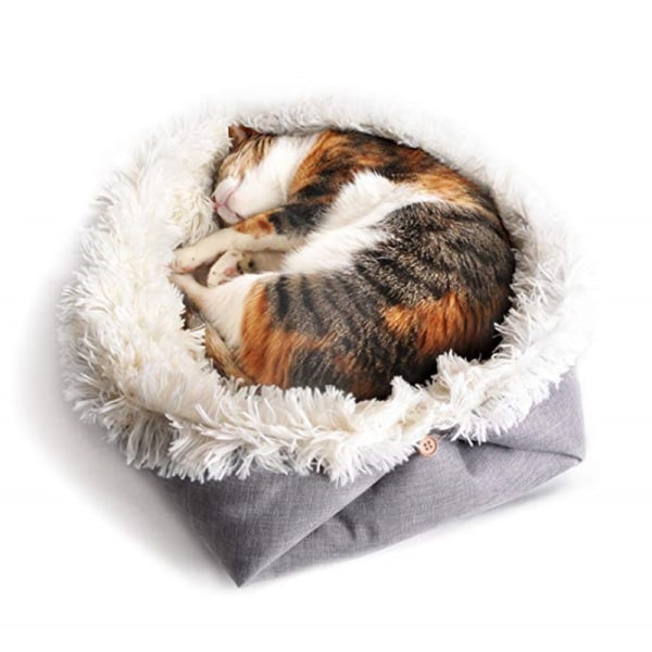 Cat bed dual-purpose dog bed dog blanket cat basket cat nest dog house cat comfortable warm nest puppy super soft fluffy cushion basket