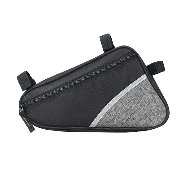 Gray Waterproof Bicycle Triangle Bag – Frame Bag, Triangle Bag for Bike Lock, Rain Jacket – Bike Frame Bag