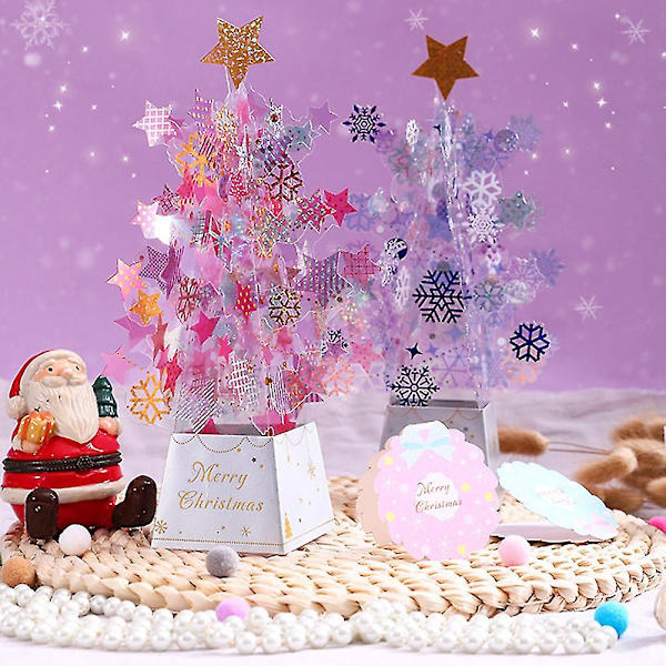 Pop-up juletre-kort, 3D-kort, julehilsen, julegave, Thanksgiving-kort