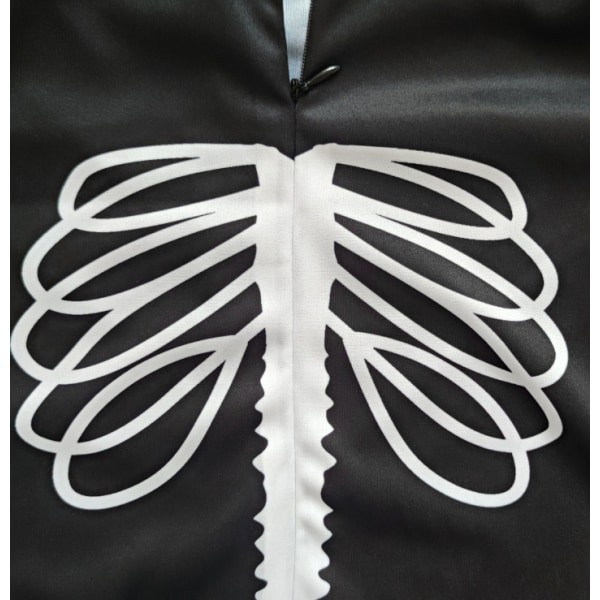 Halloween Barnkläder Kåpa Fladdermus Kåpa Häxa Dödskalle Cosplay Kläder Svart Dödskalle Bodysuit