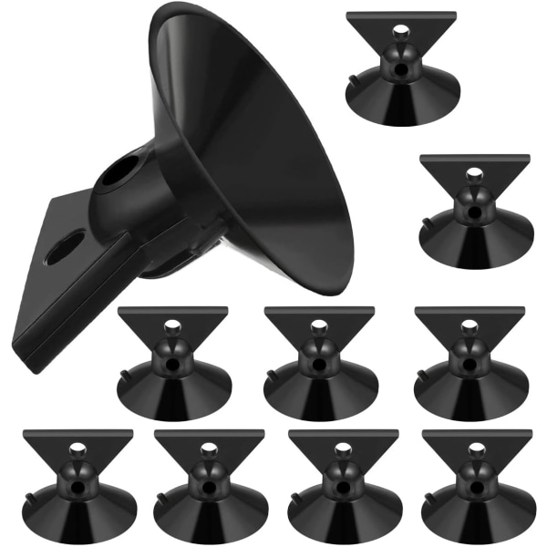 10 pærer sugekoppfjerner GU10 CZ10 pæreutskiftningssugekoppfjerner for LED halogenpære miniskjermlampe svart 35mm