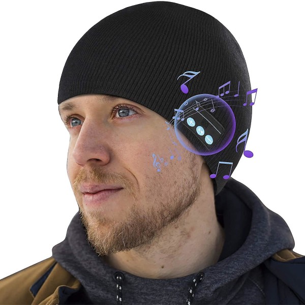 Bluetooth Beanie Wireless Earpho Päivitetty V5.0 Bluetooth hattu miehille