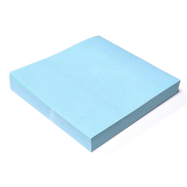 400 Pastelfarvede Flytbare Sticky Notes 76x76mm 4 Blokke Af 100 Ark - Blå, Pink, Grøn, Gul