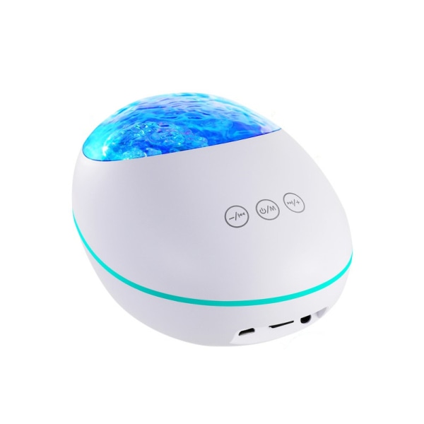 Färgglad projektionsljusmusik atmosfärsljus bluetooth fjärrkontroll led nattljus vit