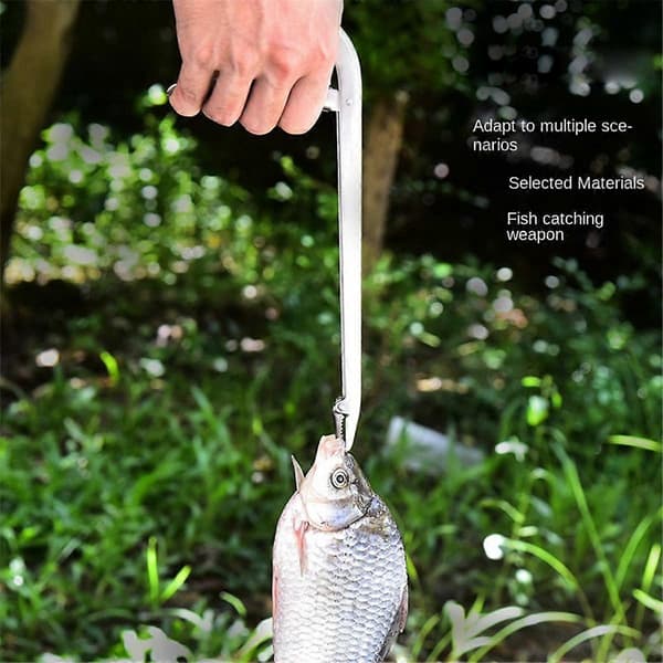 Krogfjerner i rustfrit stål, dyb halsfjerner til havfiskeri, ål og fjerner, fiskegrej